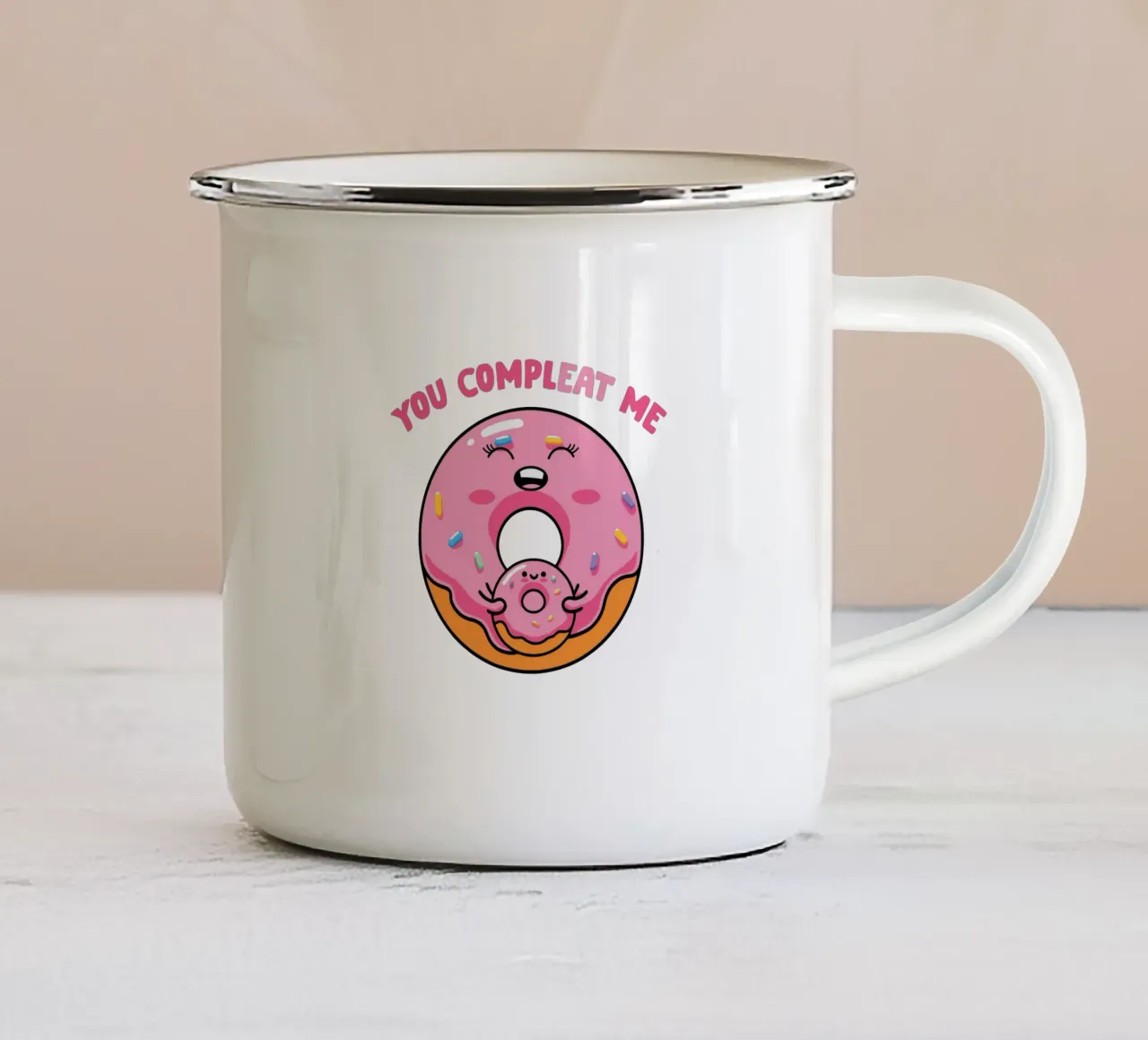 You complete me tazza in smalto da edsonramosart