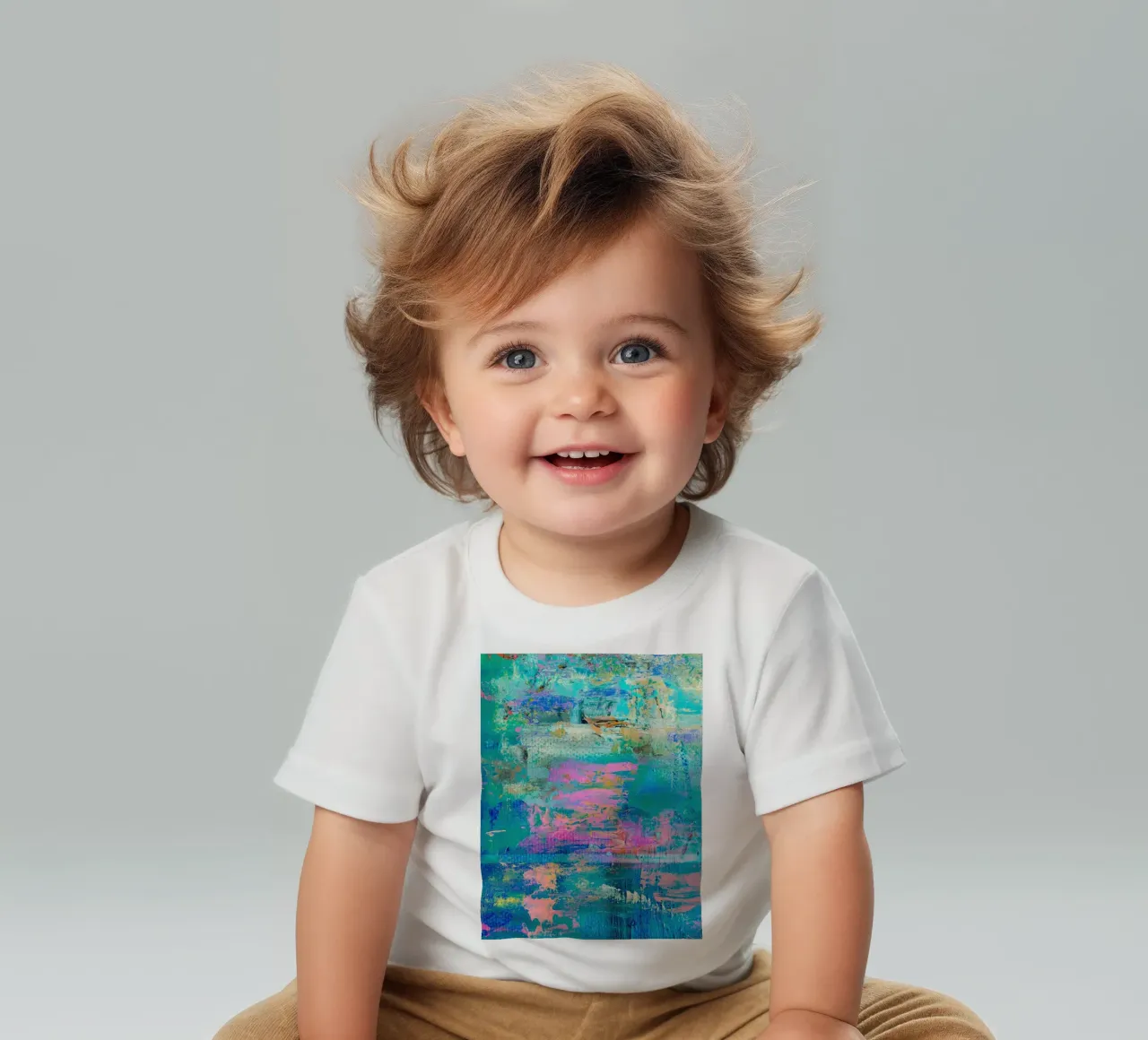 Abstract movement baby t-shirt by LisaArtes