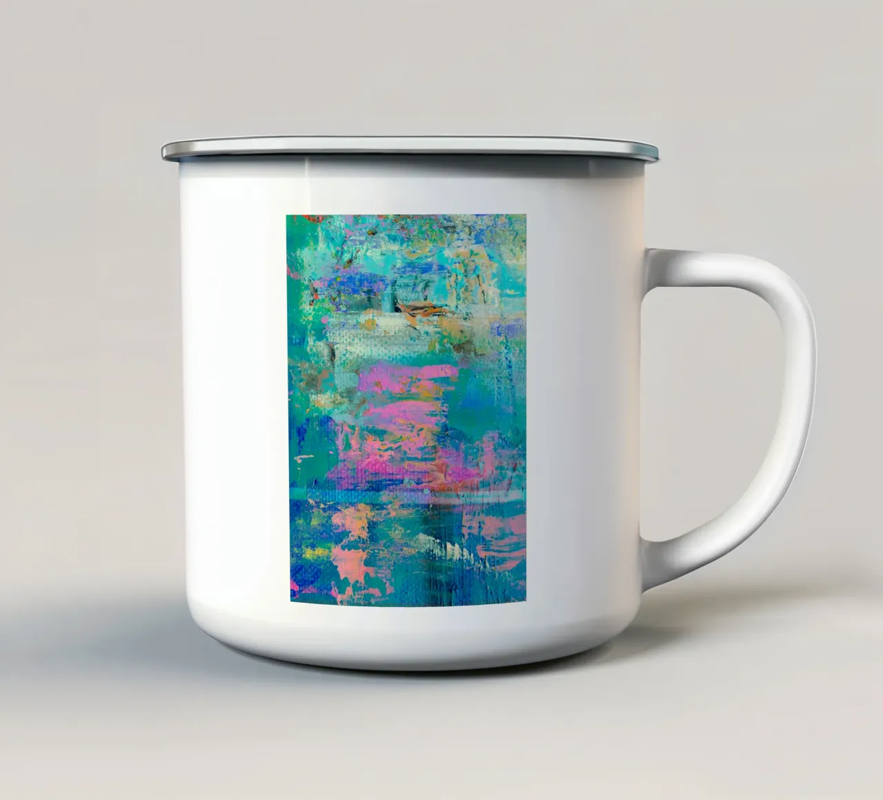 Abstract movement Emaille Tasse von LisaArtes