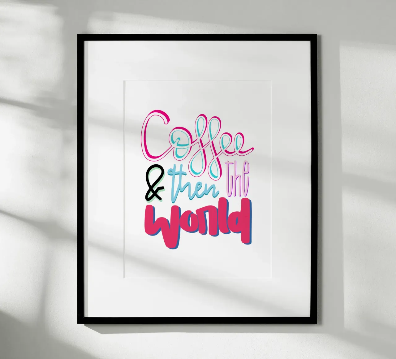 Coffee & then the world carta hahnemühle da LIMITED EDITION LETTERS