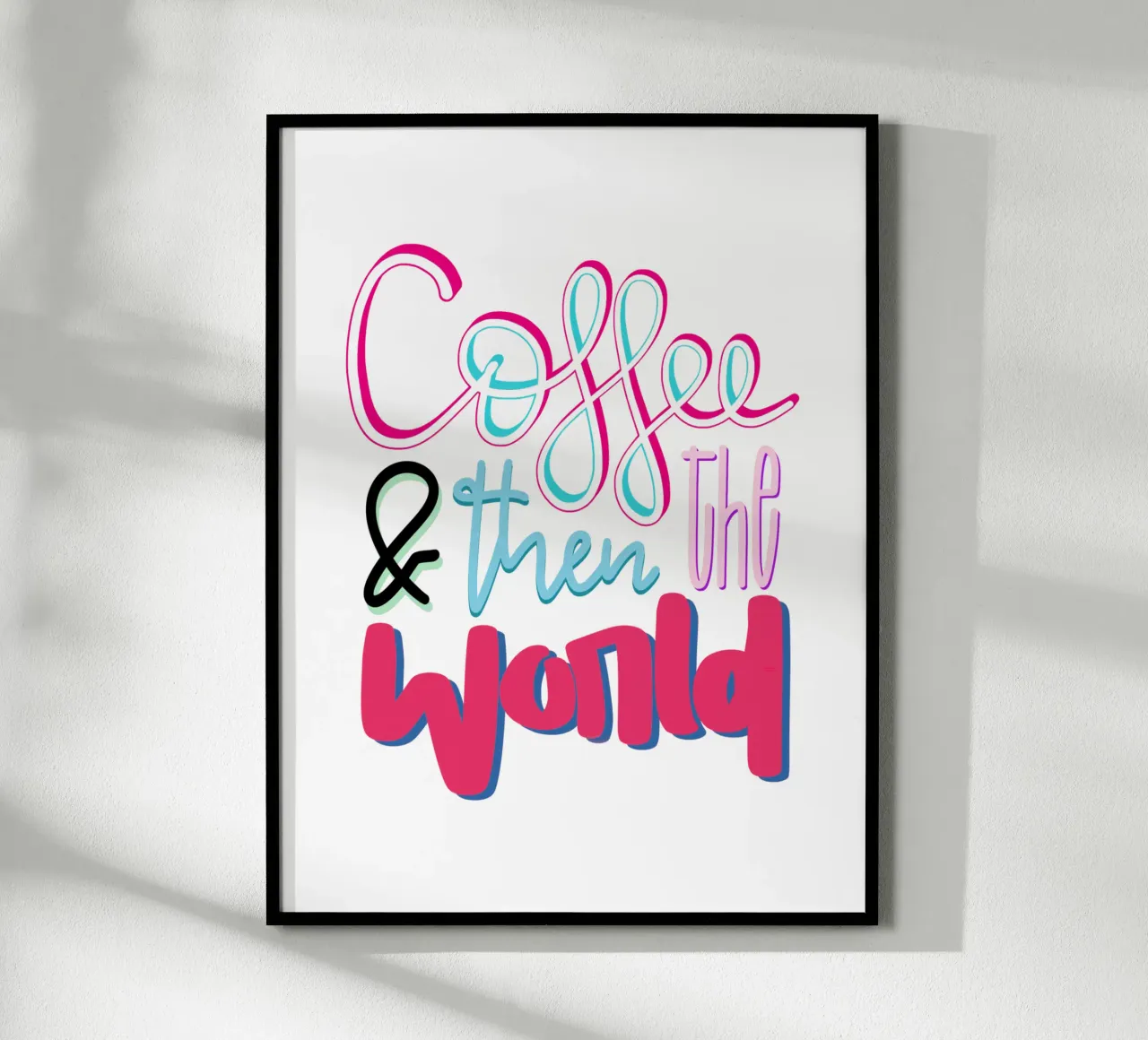 Coffee & then the world carta hahnemühle da LIMITED EDITION LETTERS
