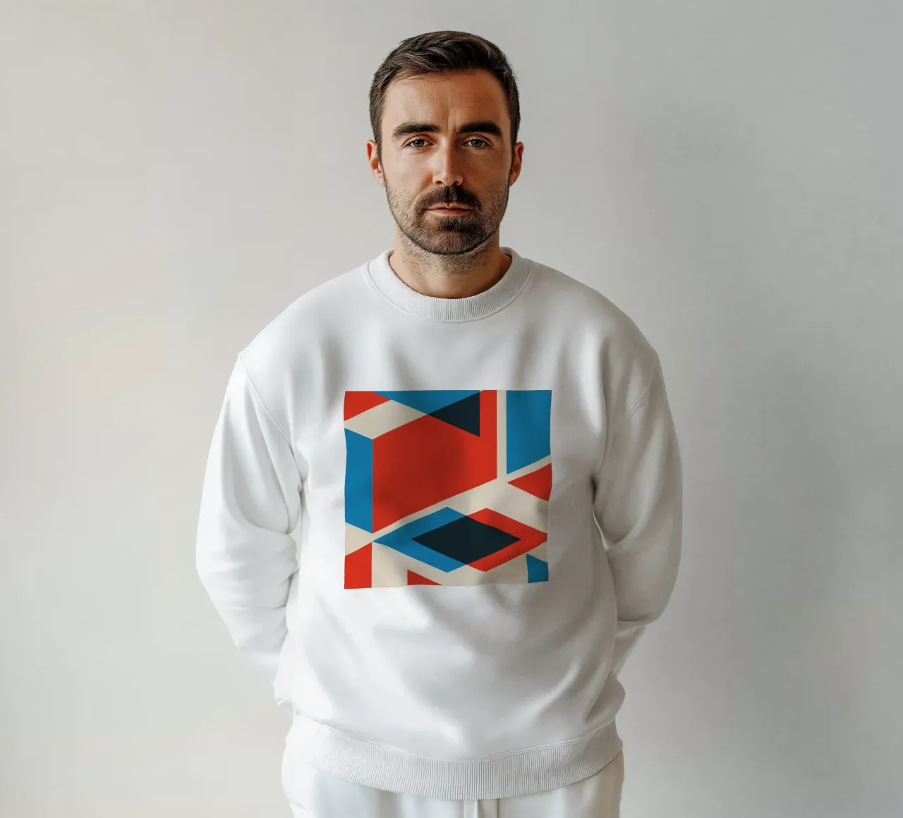 Strati geometrici felpa da Kim Hubball Studio
