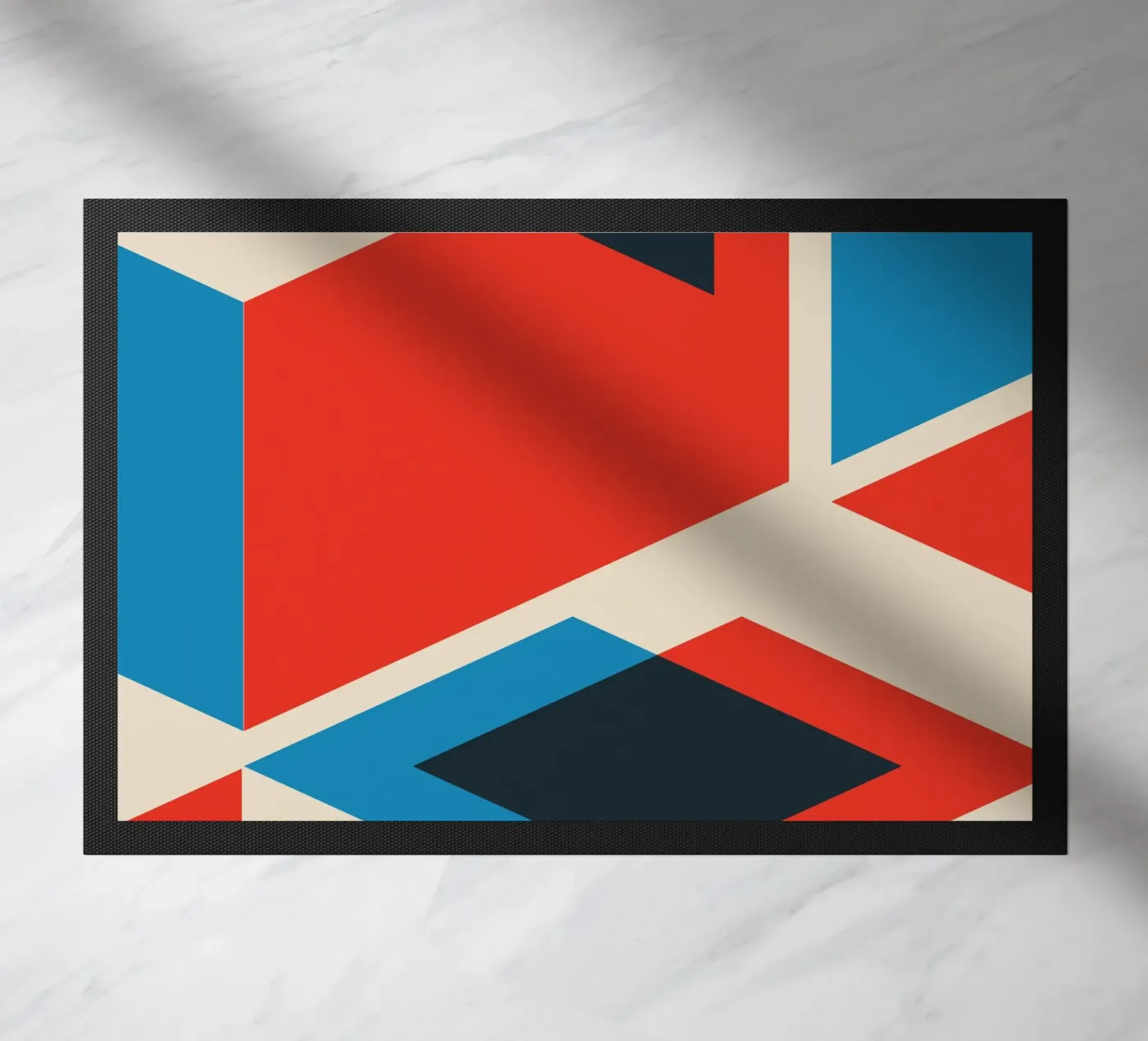 Geometric Layers doormat by Kim Hubball Studio