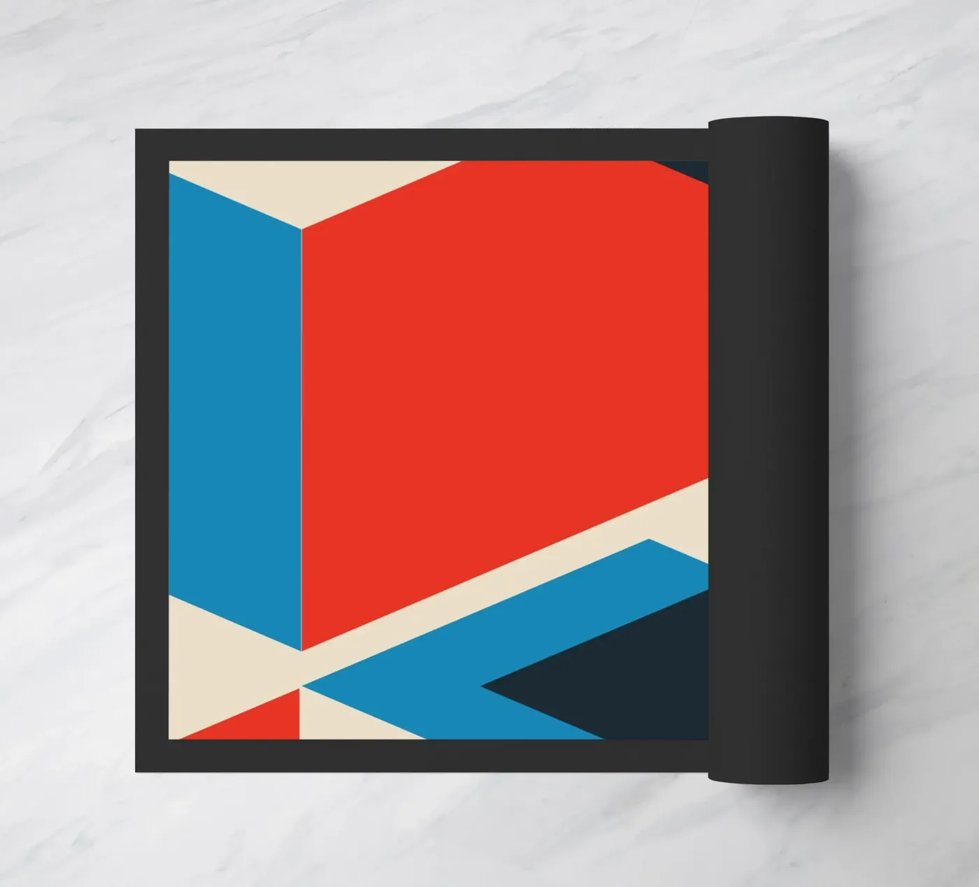 Geometric Layers doormat by Kim Hubball Studio