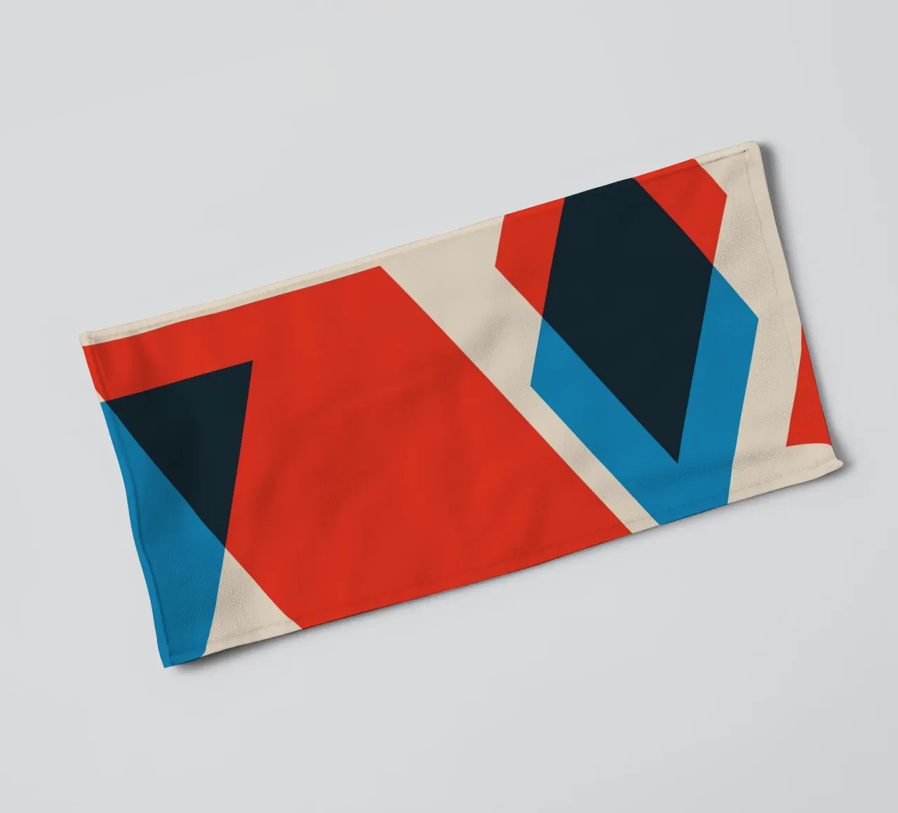 Geometric Layers towel by Kim Hubball Studio