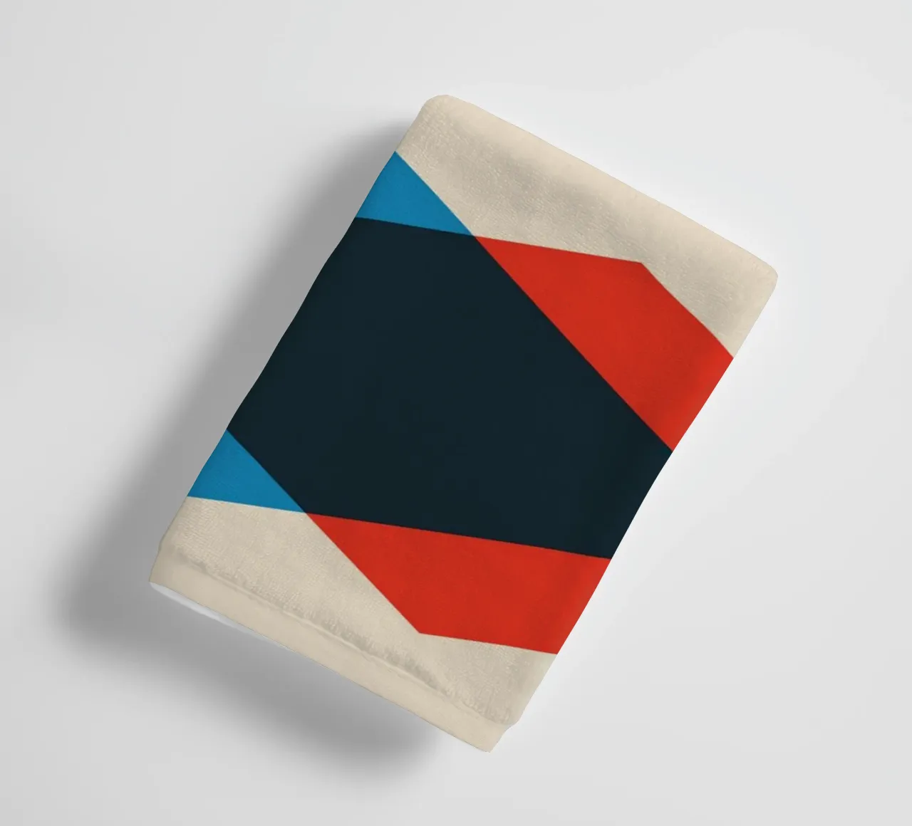 Geometric Layers towel by Kim Hubball Studio