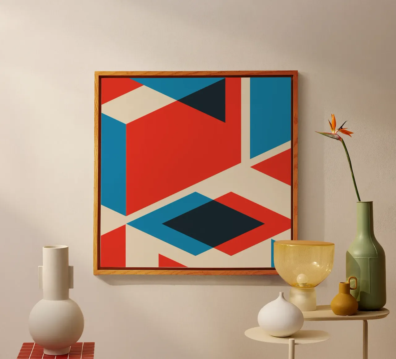 Strati geometrici plexiglass da Kim Hubball Studio