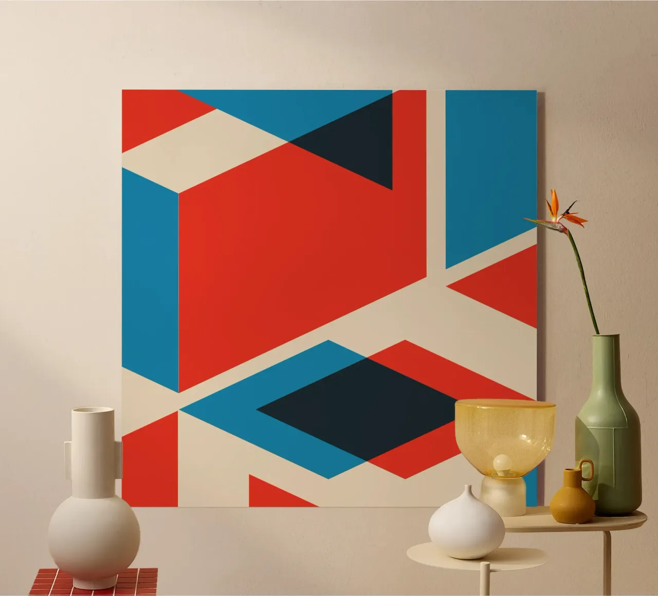 Strati geometrici plexiglass da Kim Hubball Studio