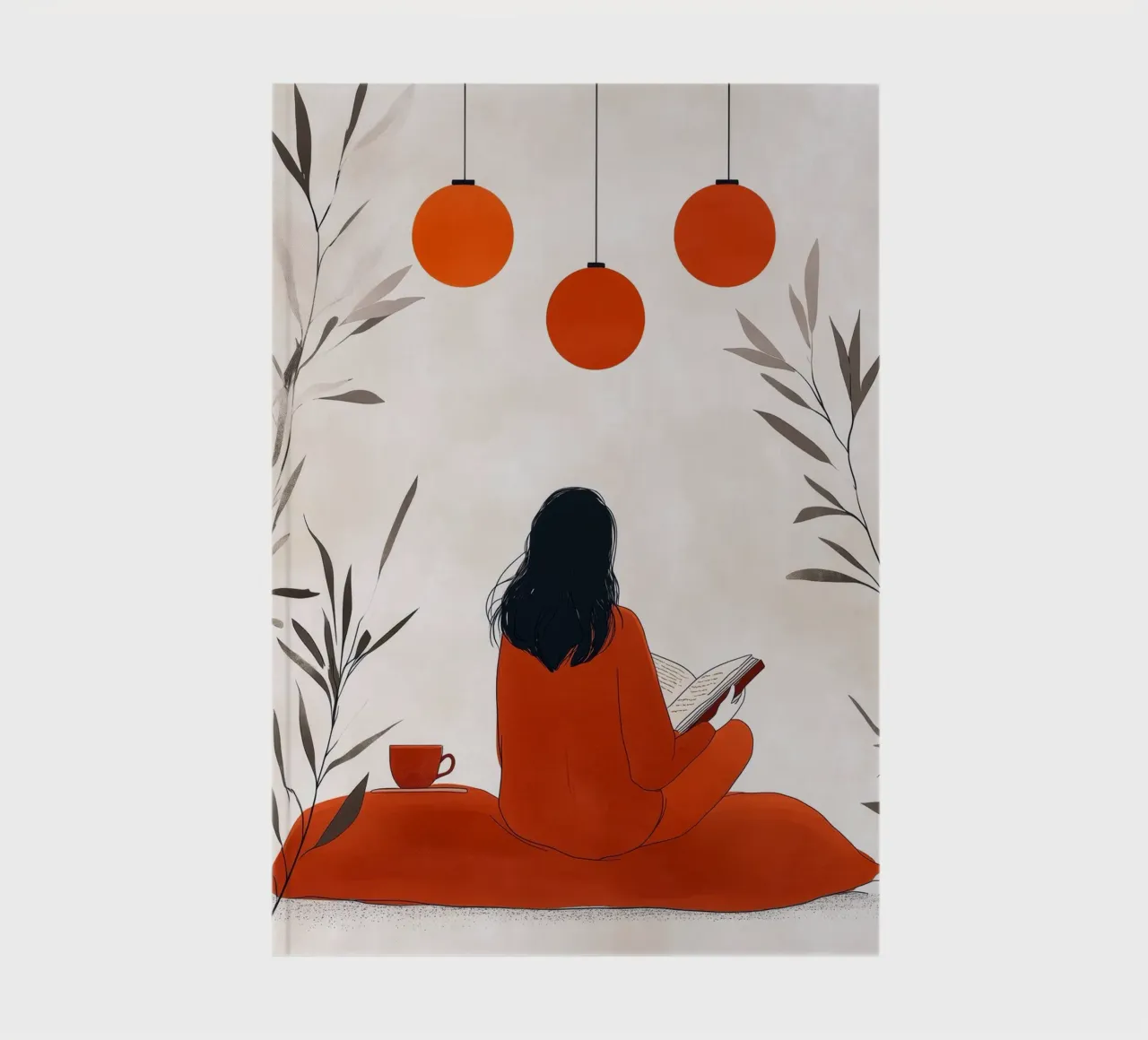 Lecture Femme vie art minimal carnet de notes de Justyna Jaszke JBJart