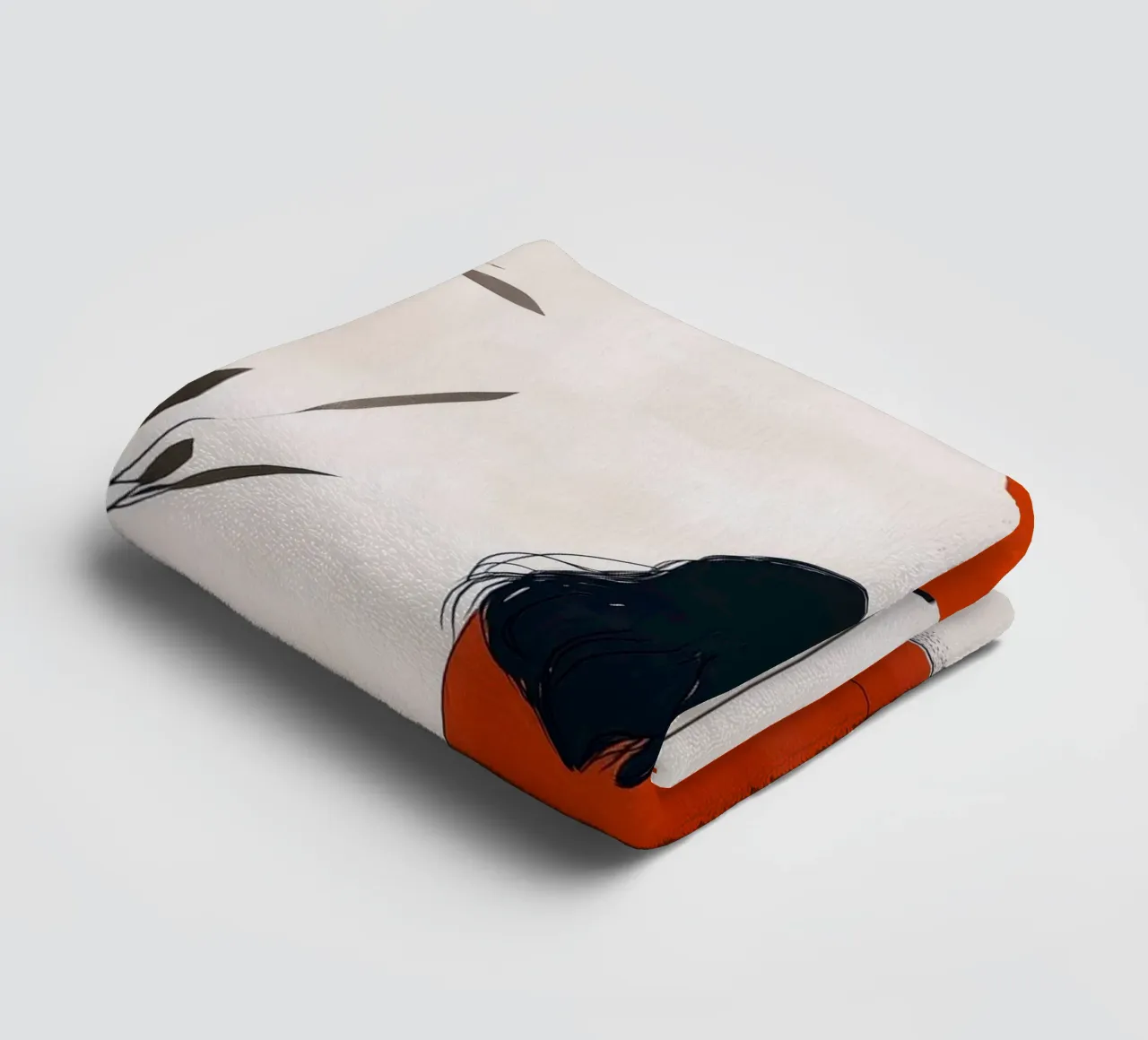 Lecture Femme vie art minimal serviette de bain de Justyna Jaszke JBJart