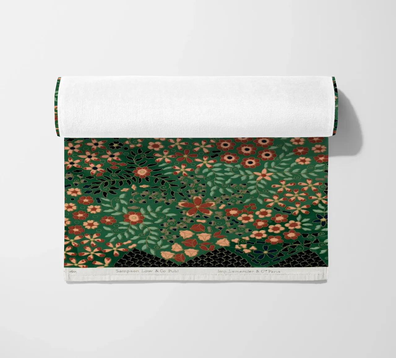 Japanese floral print pattern telo mare da vintageshop