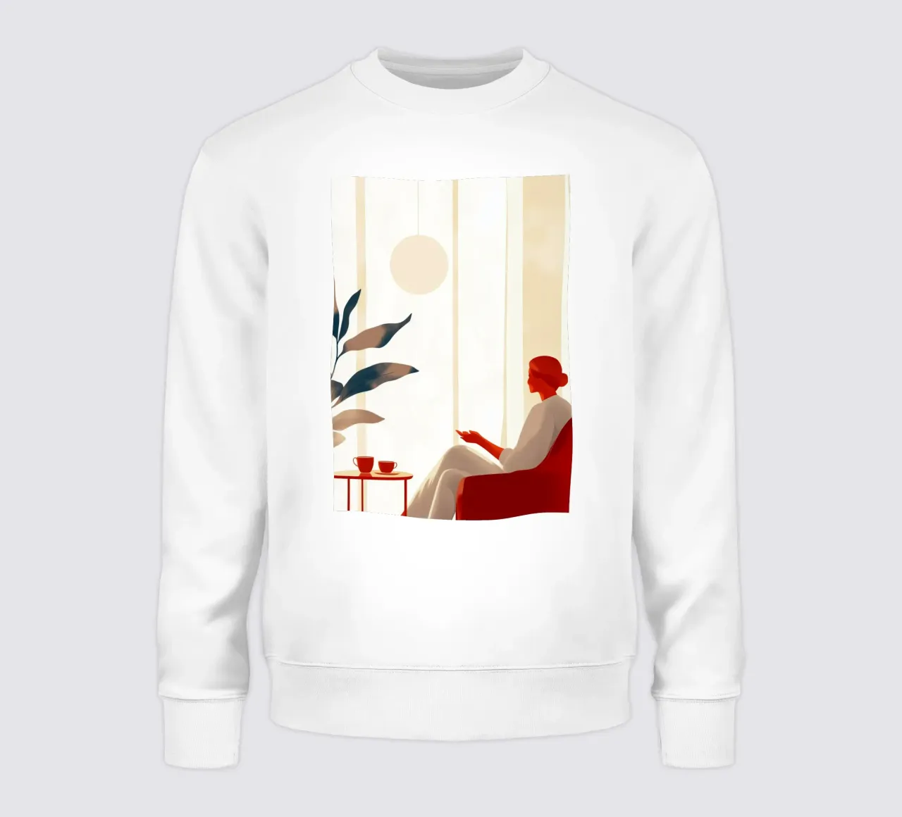 Conversation Femme vie art minimal sweat de Justyna Jaszke JBJart