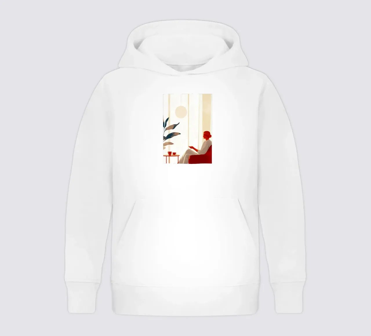 Conversation Woman life minimal art kids hoodie by Justyna Jaszke JBJart
