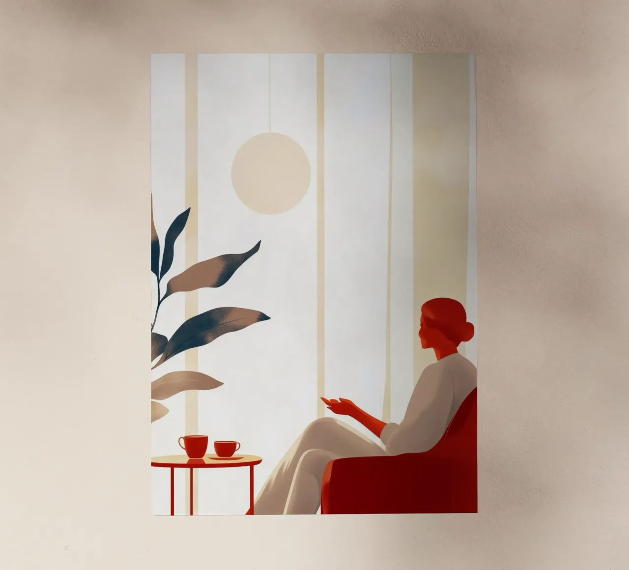 Conversation Woman life minimal art backlit film by Justyna Jaszke JBJart