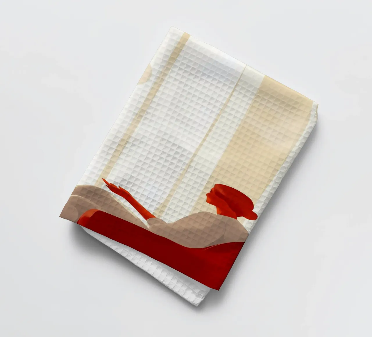 Conversation Femme vie art minimal torchon de Justyna Jaszke JBJart