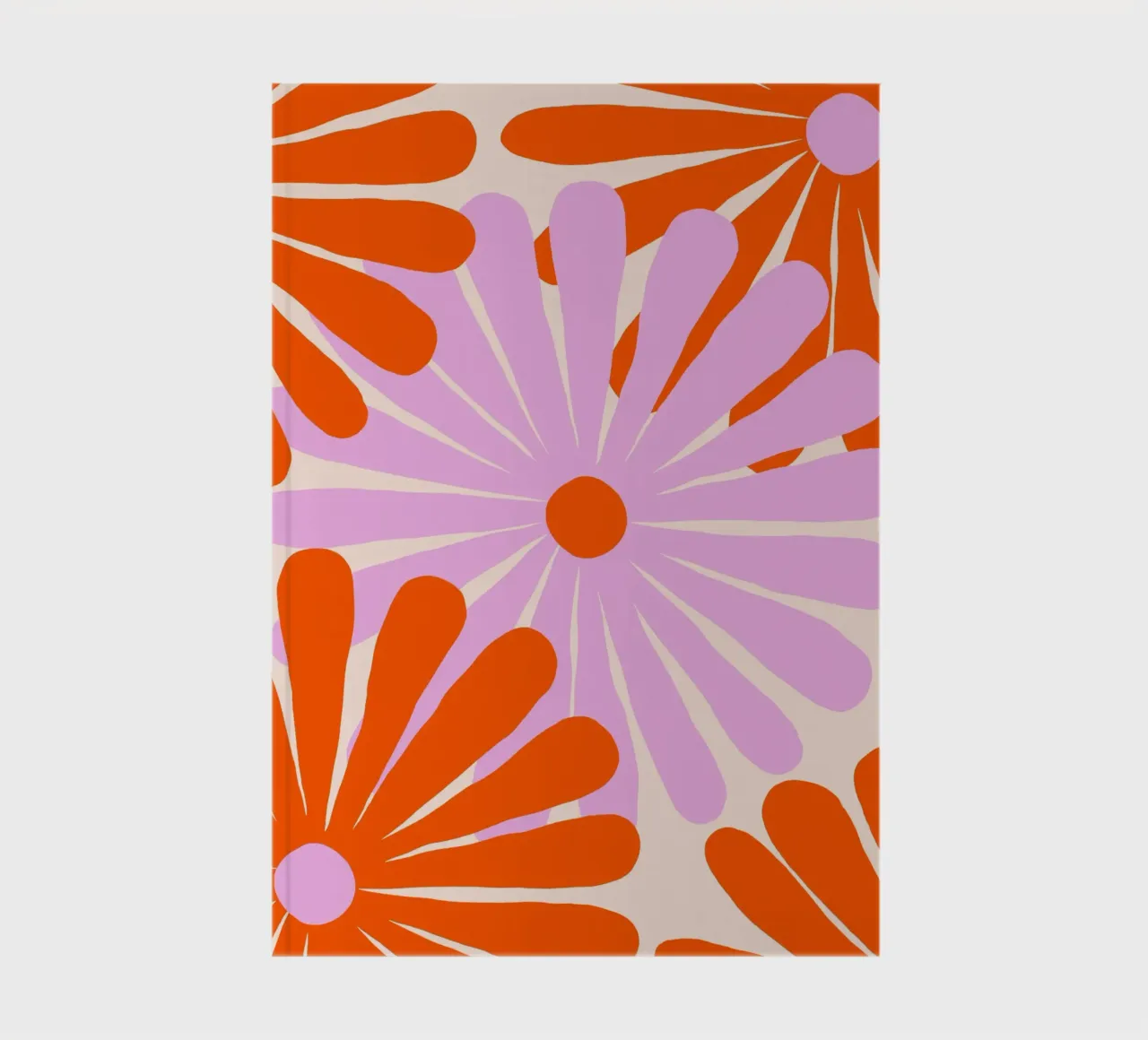 Rote und pinke Blumen notebook by All Colours
