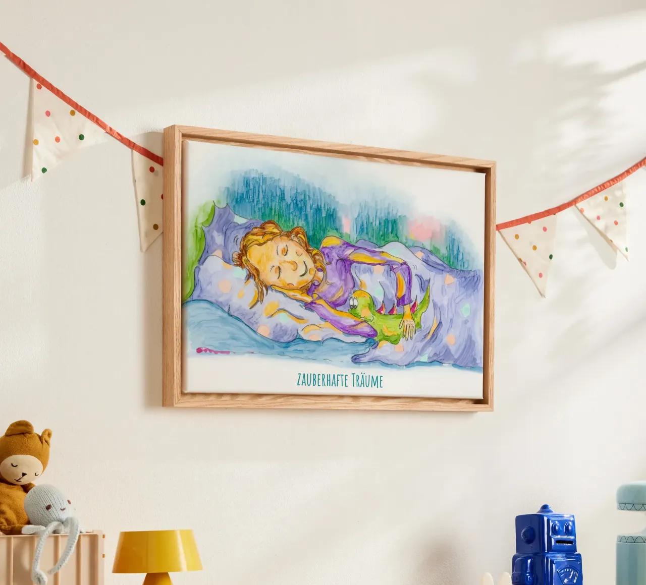 enchanting dreams canvas with Floater frame by MutMalerin
