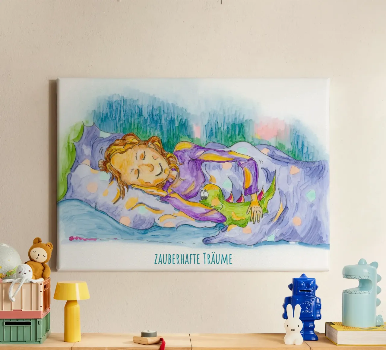 enchanting dreams canvas with Floater frame by MutMalerin