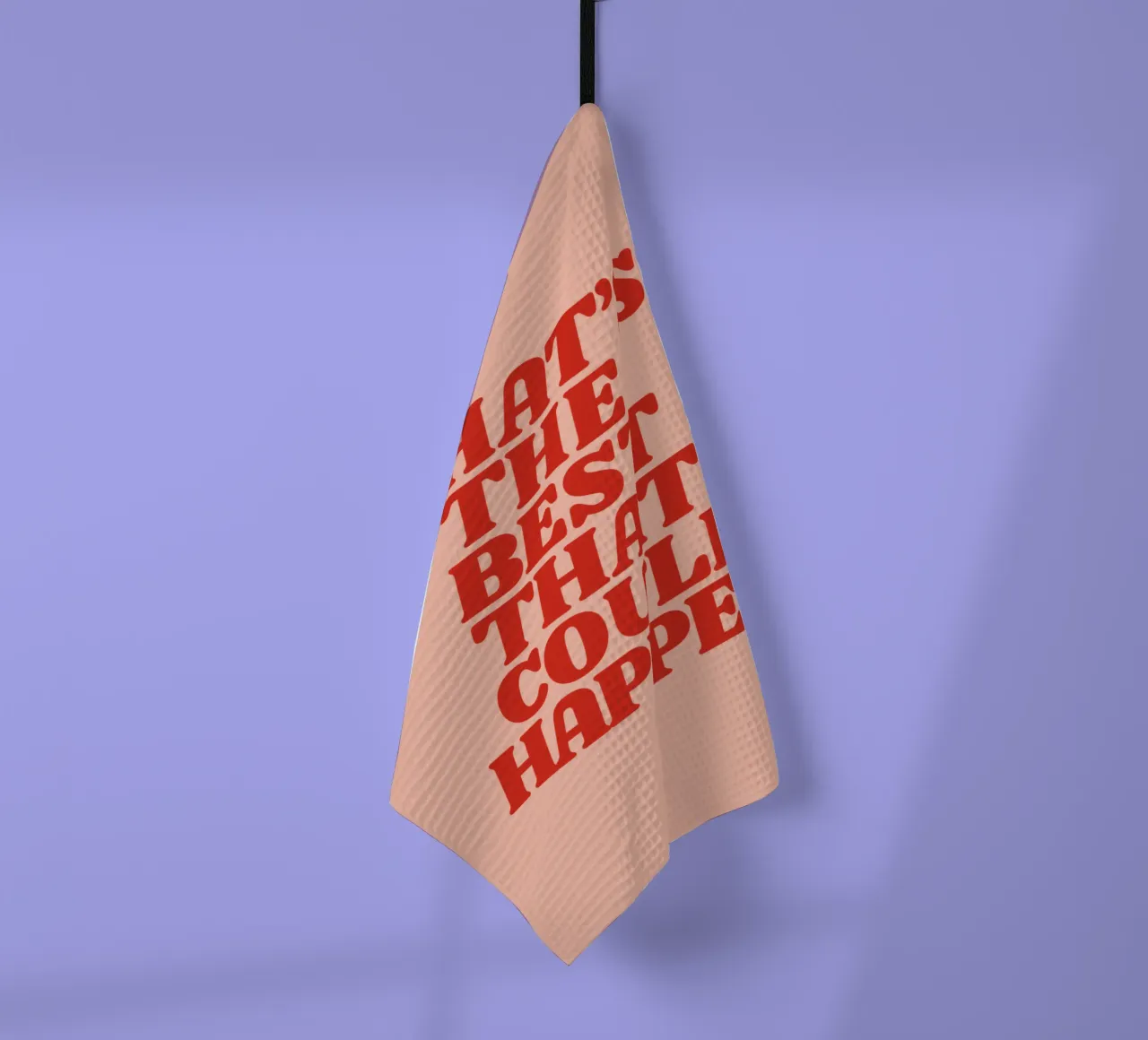 Qual è il meglio che possa accadere Tipografia ottimistica canovaccio da cucina da THE MOTIVATED TYPE