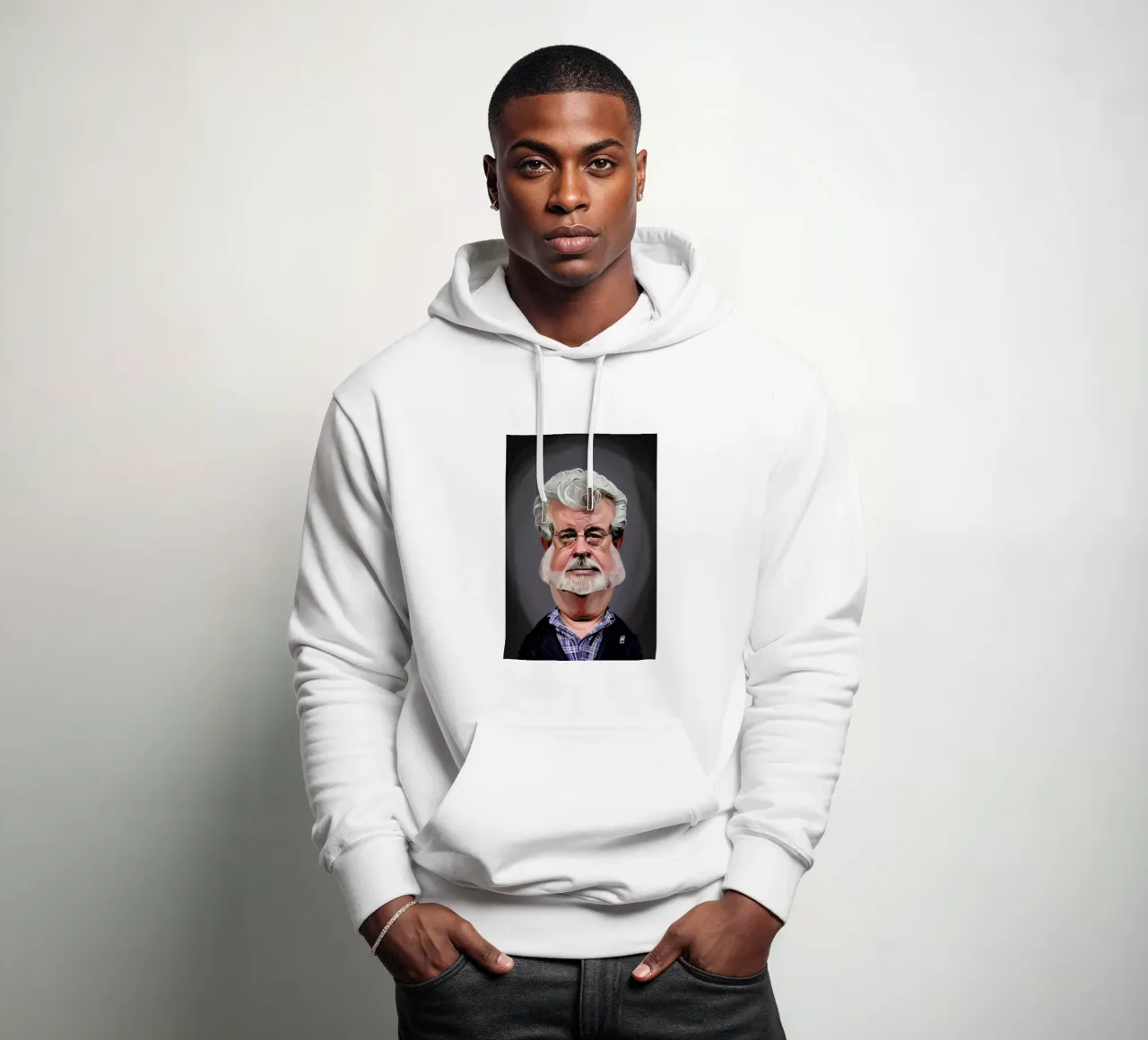 George Lucas felpa con cappuccio da Rob Art | Illustration