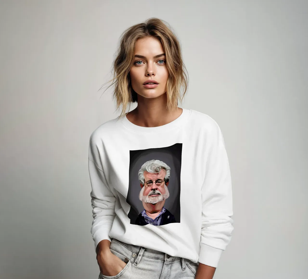 George Lucas sweatshirt by Rob Art | Illustration