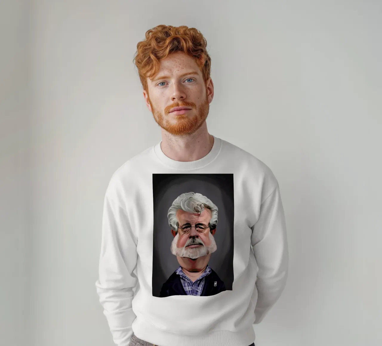 George Lucas sweatshirt by Rob Art | Illustration