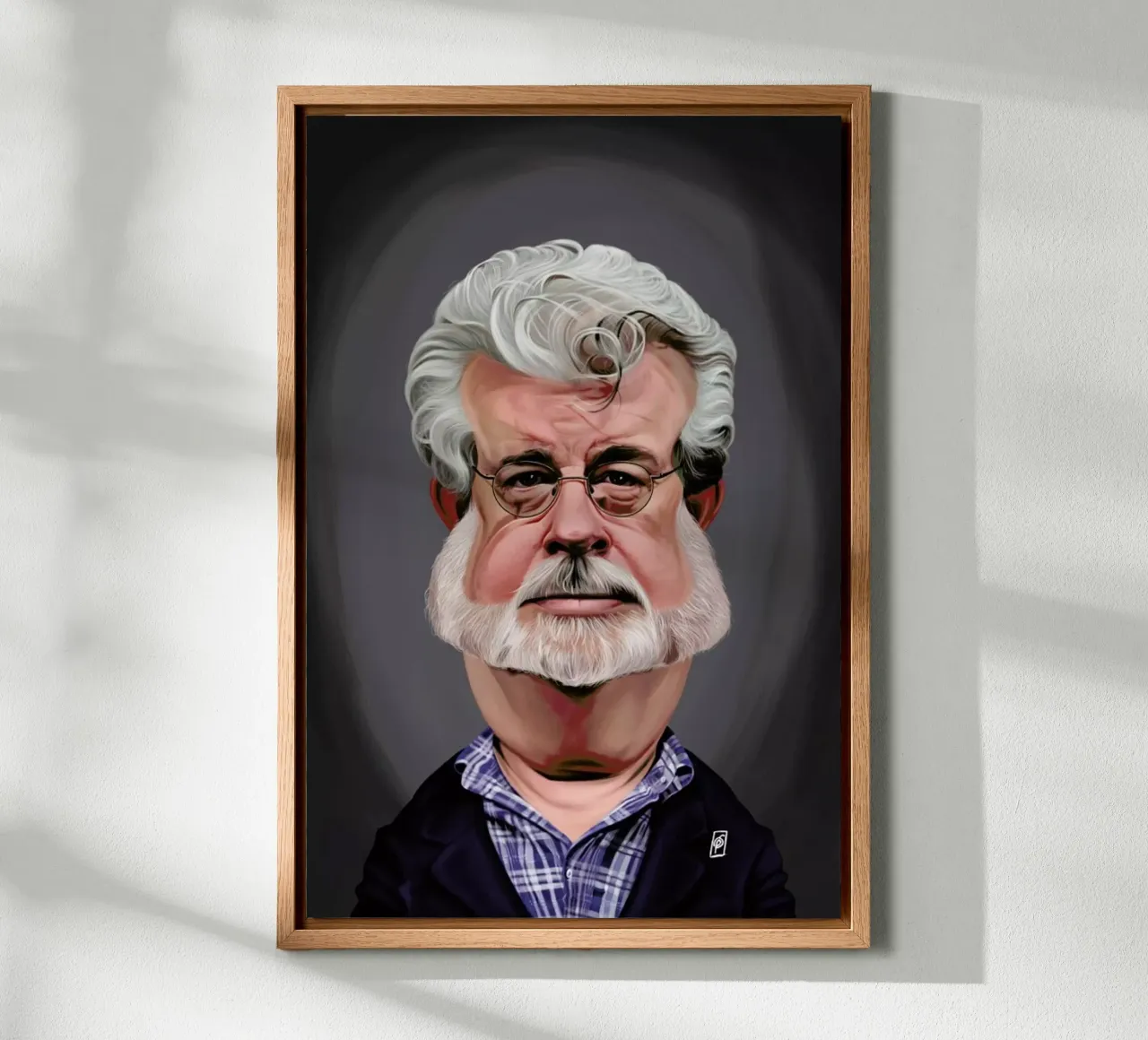 George Lucas tela con Cornice a cassetta da Rob Art | Illustration