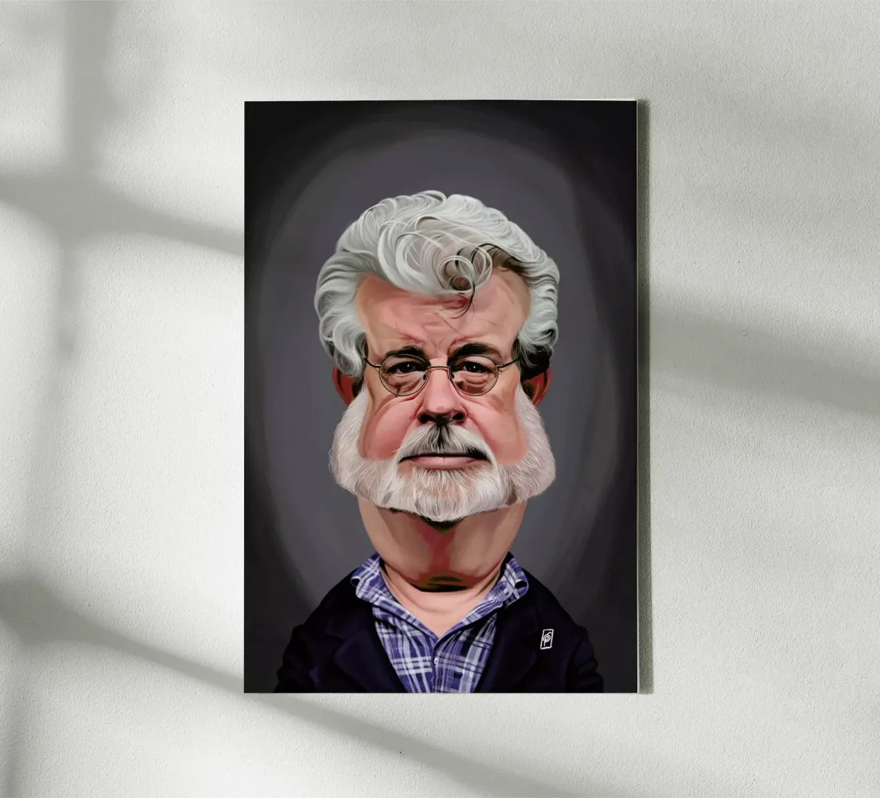 George Lucas tela con Cornice a cassetta da Rob Art | Illustration