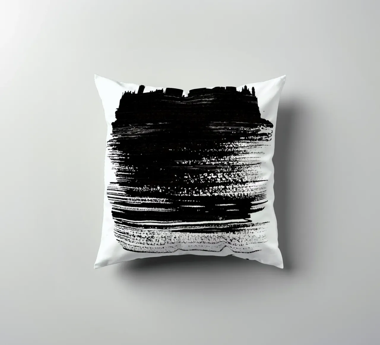 Manchester Skyline Brush Stroke cuscino da Naxart