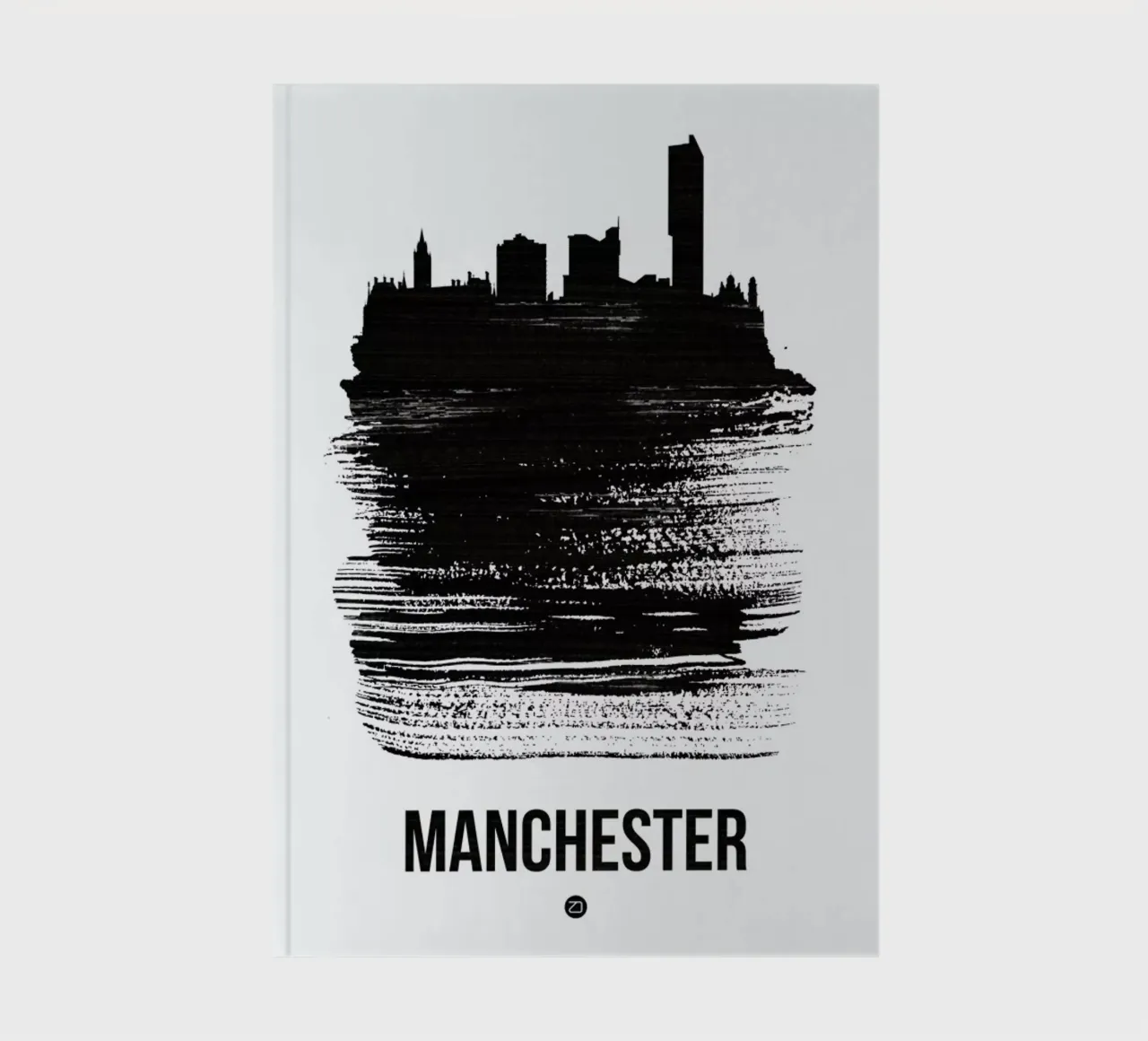 Manchester Skyline Brush Stroke notitieboek van Naxart