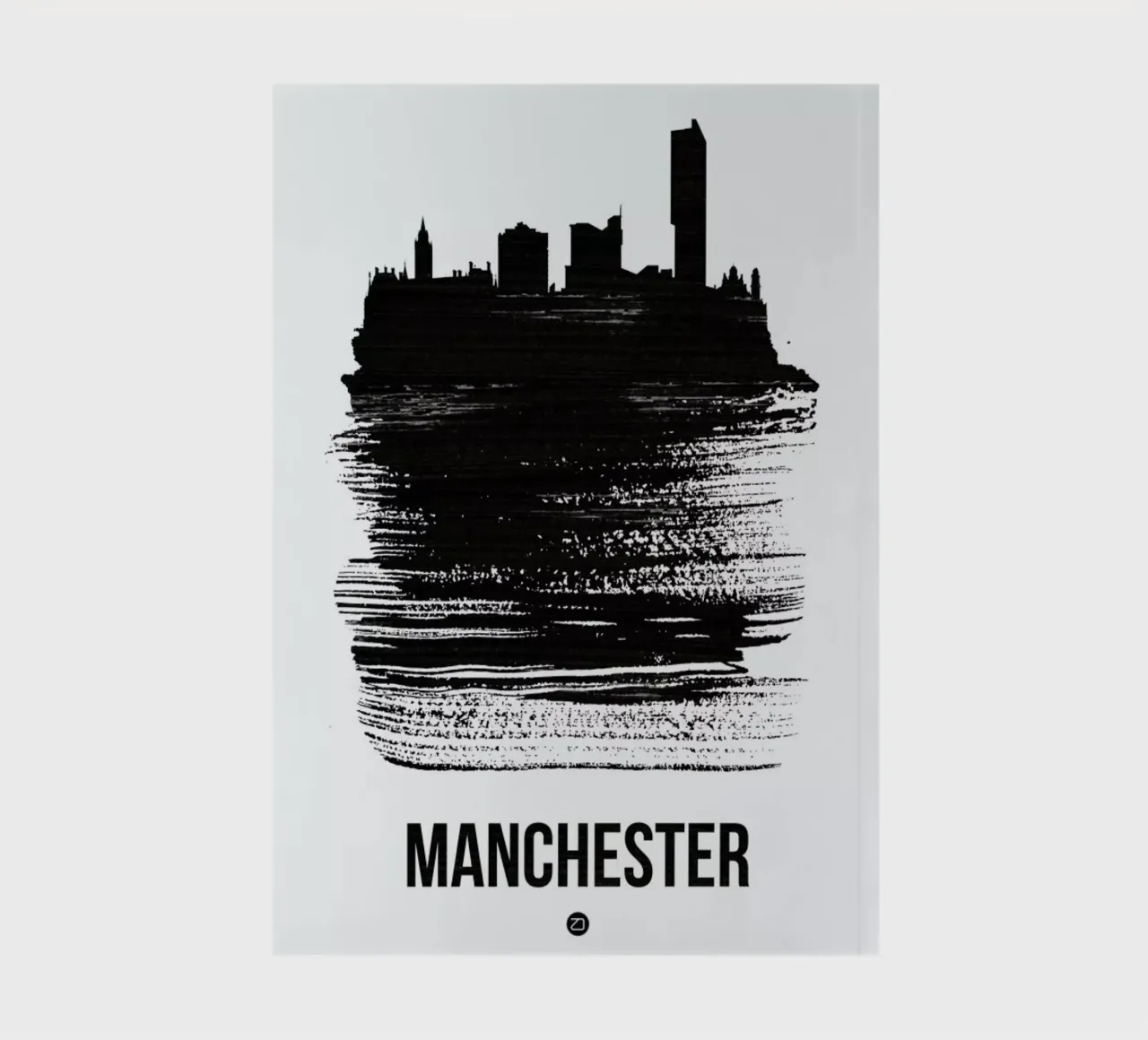 Manchester Skyline Brush Stroke notitieboek van Naxart