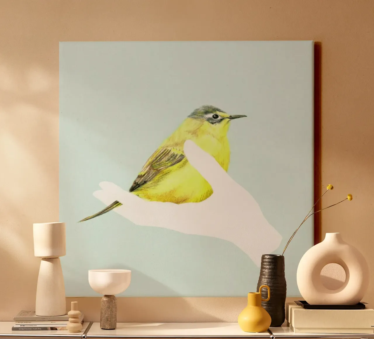 A Friend in My Hand 1 canvas by youdesignme
