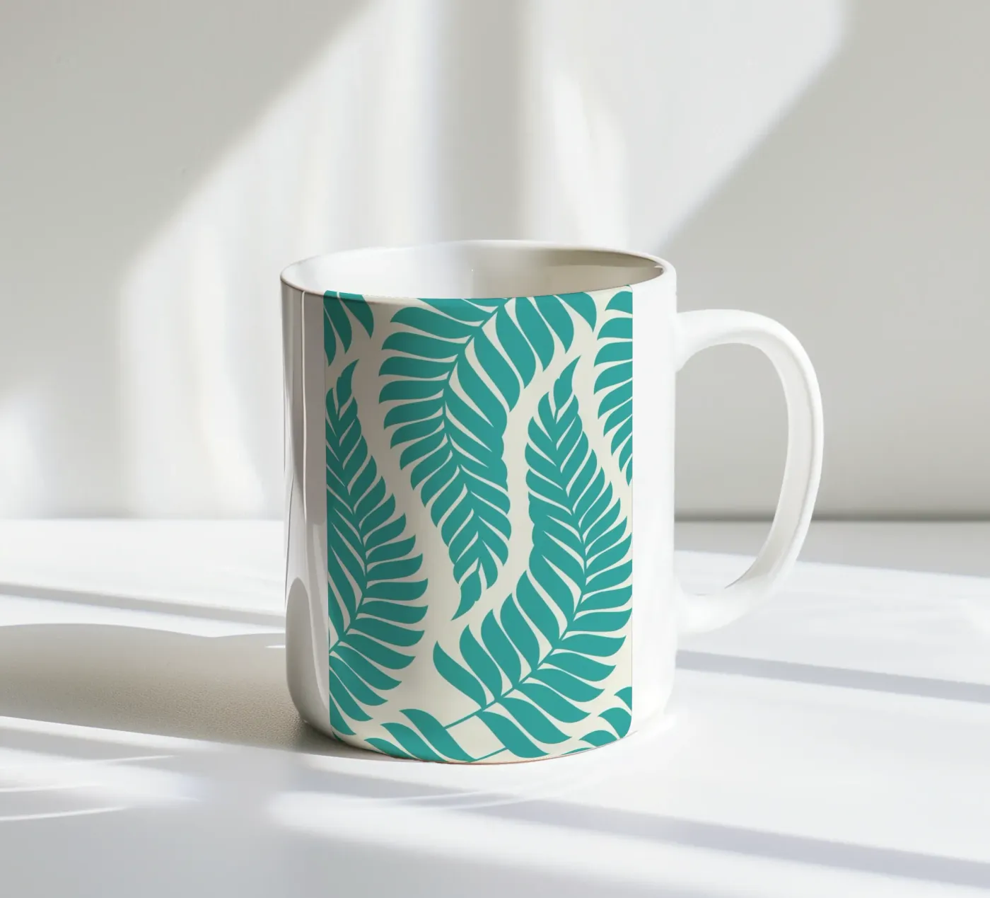 Fern ceramic mug by Bo Lundberg