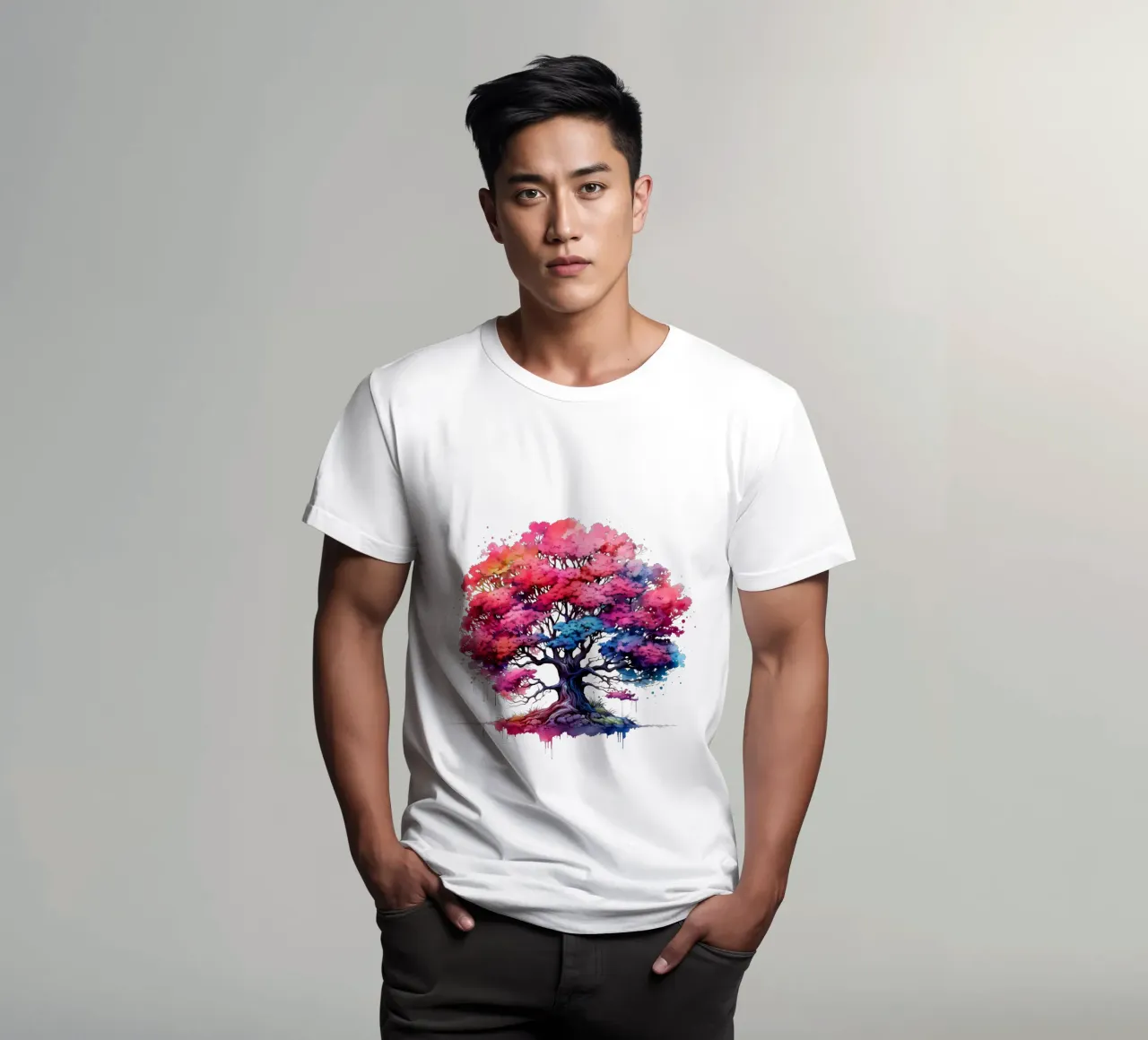 Albero della vita colorato t-shirt da Spiritual Touch