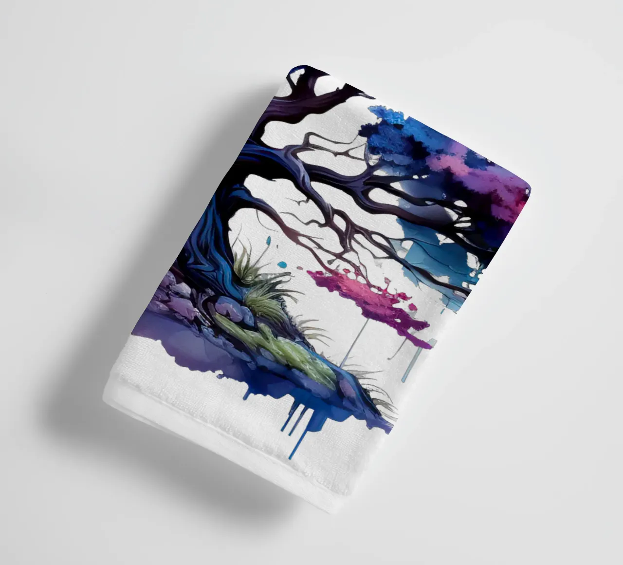 Albero della vita colorato asciugamano da bagno da Spiritual Touch