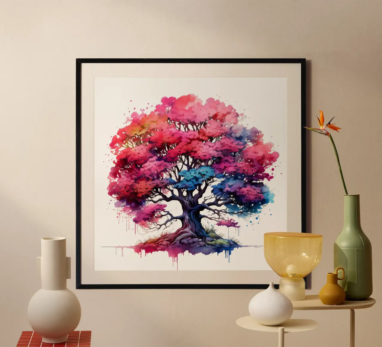 Albero della vita colorato carta hahnemühle da Spiritual Touch
