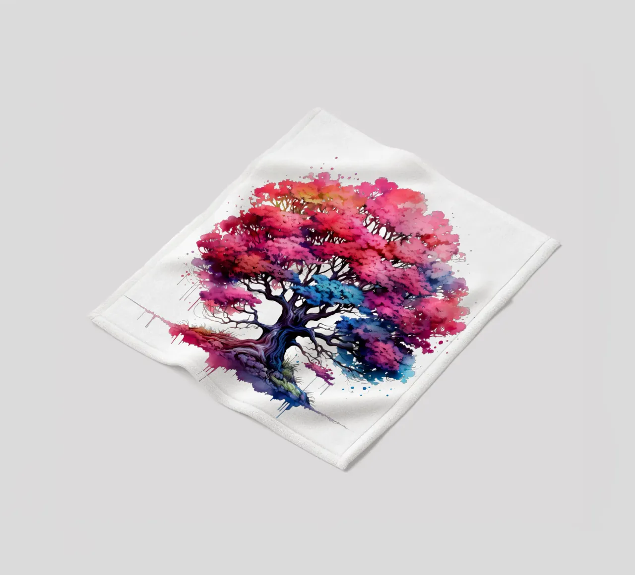 Albero della vita colorato coperta in pile da Spiritual Touch