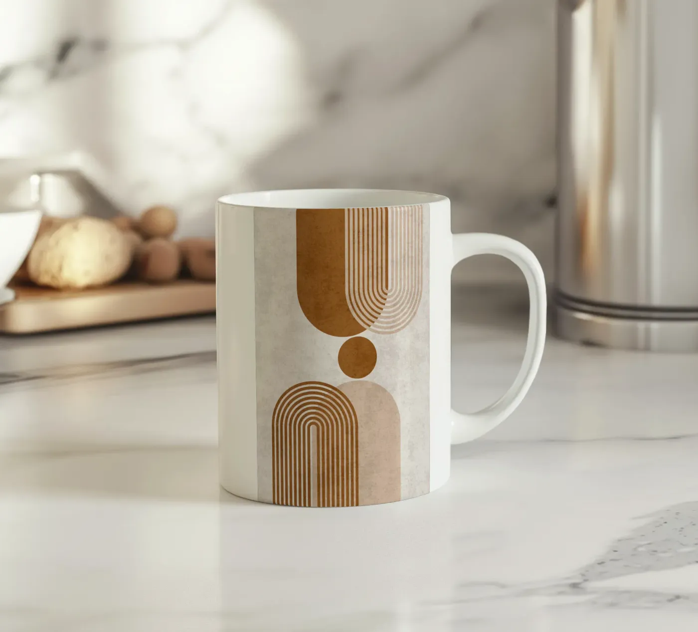 Reflective Paths ceramic mug by DesignArt