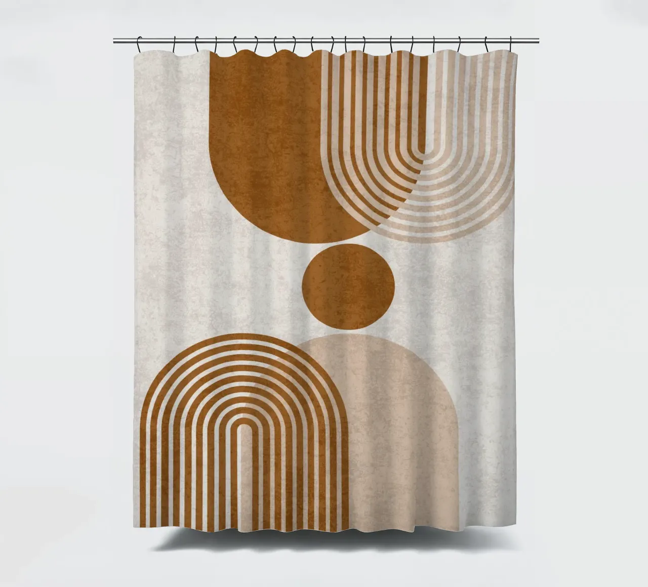 Reflektierende Pfade Duschvorhang von DesignArt