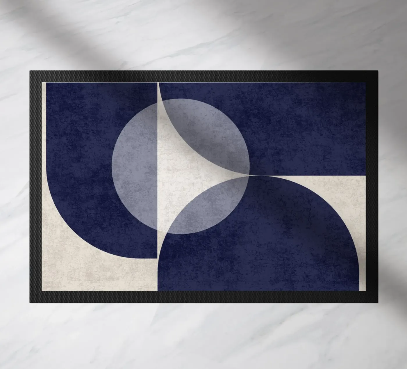 Deep Blue Flow doormat by DesignArt