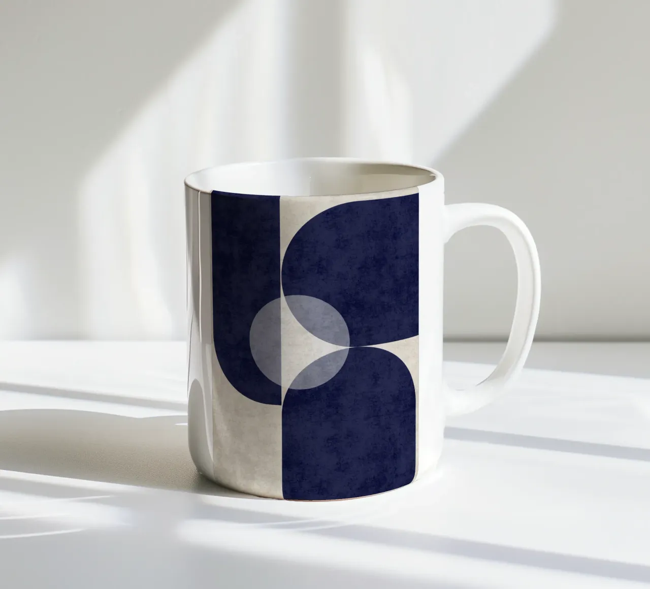 Flusso blu profondo tazza in ceramica da DesignArt