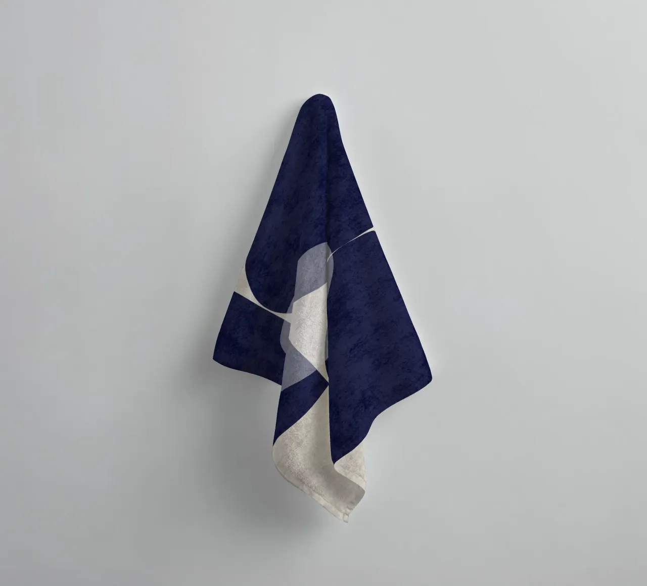 Deep Blue Flow towel by DesignArt