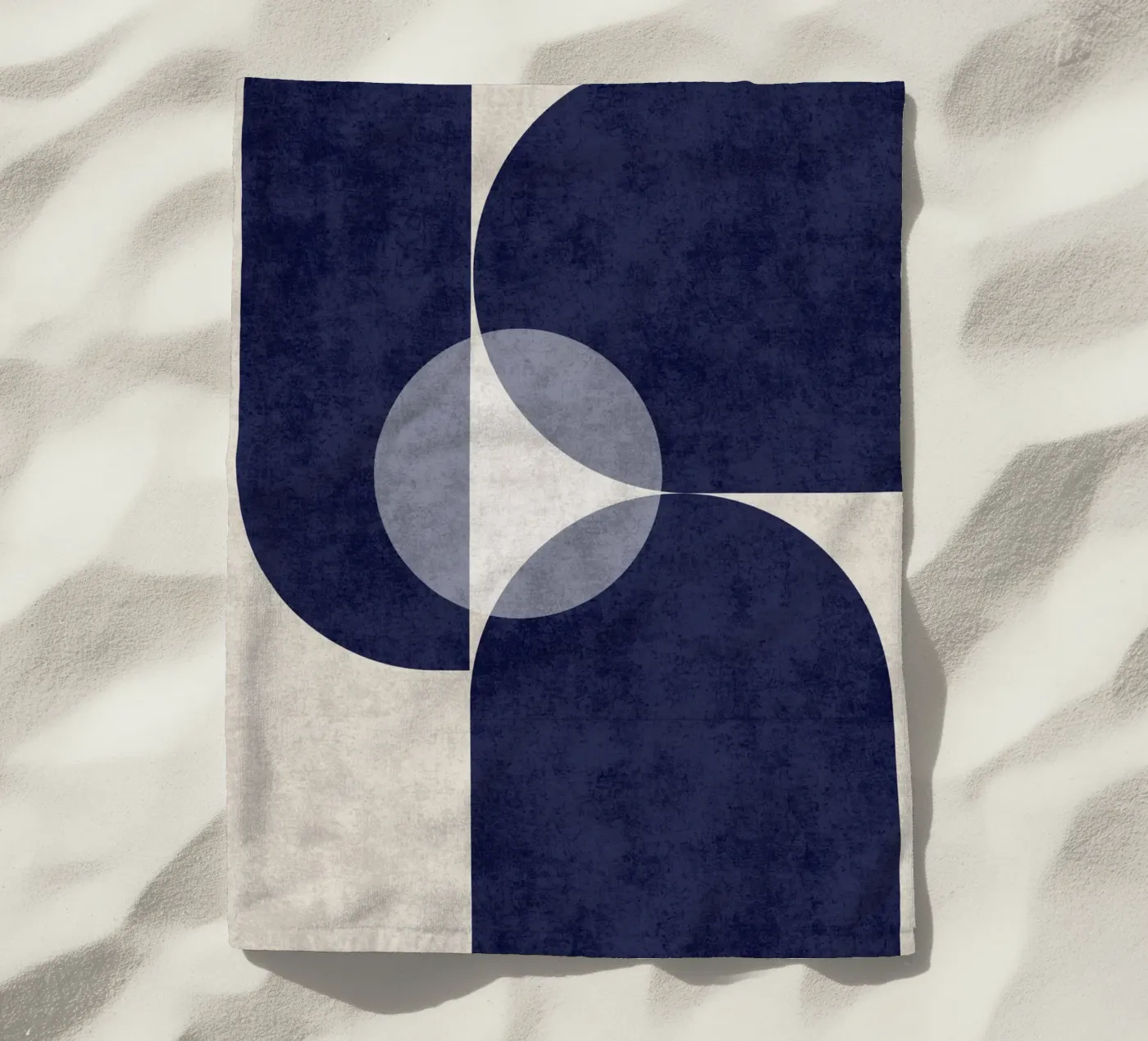 Flusso blu profondo telo mare da DesignArt