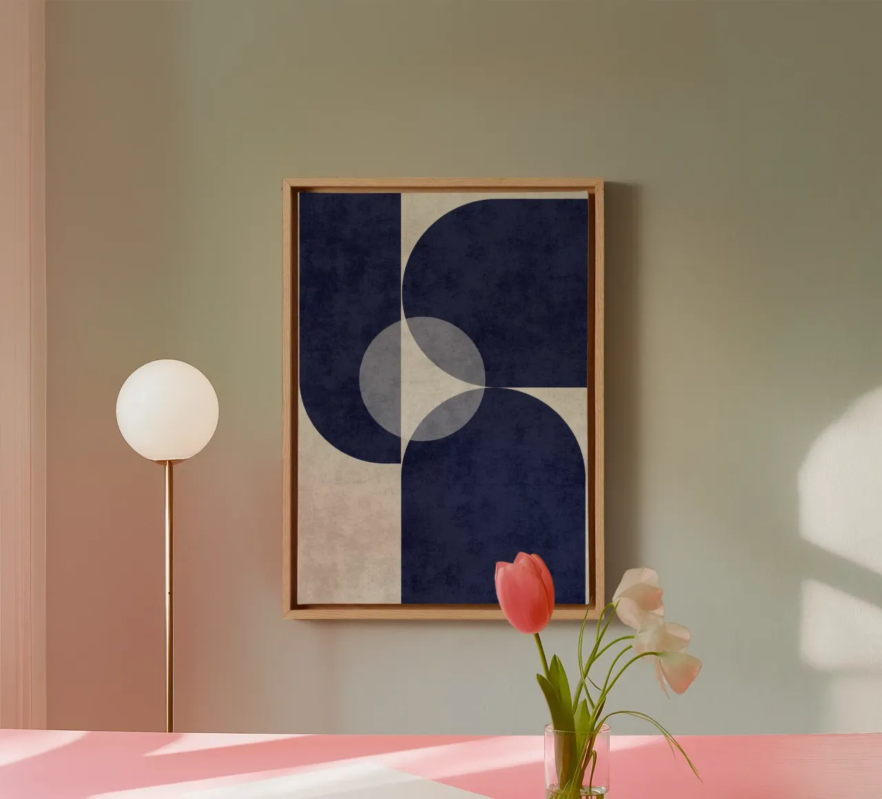 Deep Blue Flow canvas by DesignArt