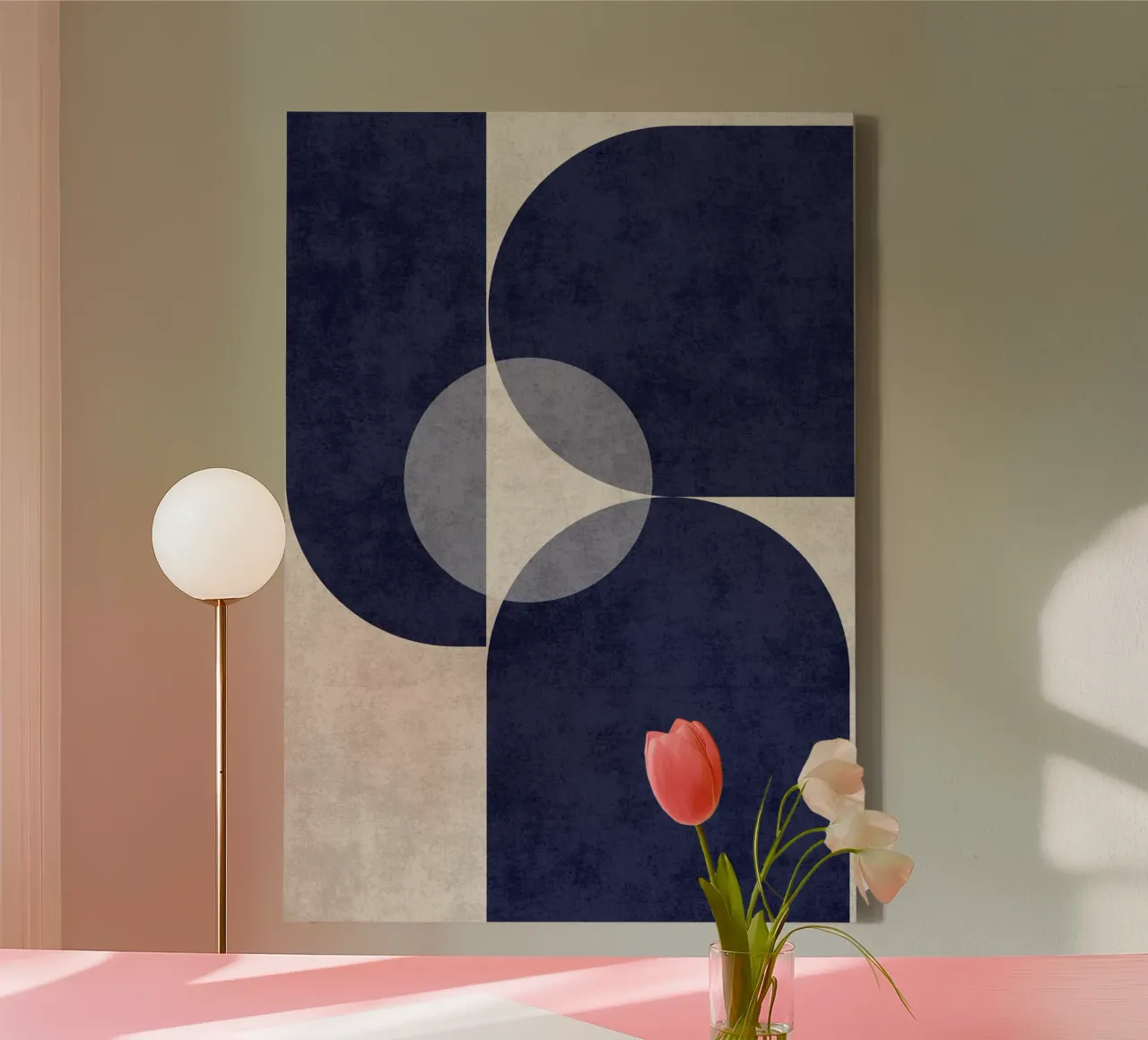 Deep Blue Flow canvas by DesignArt