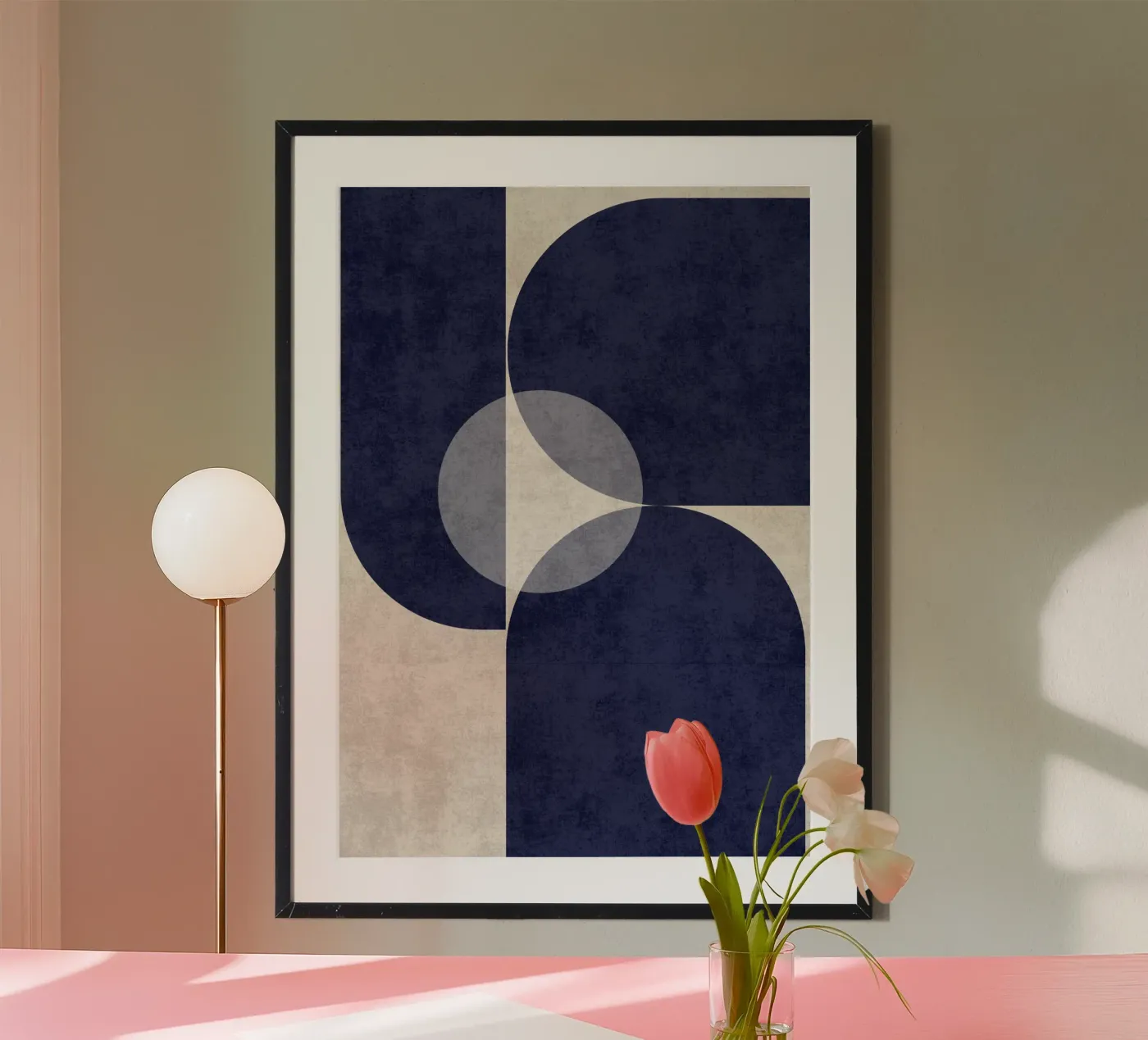 Flusso blu profondo poster da DesignArt