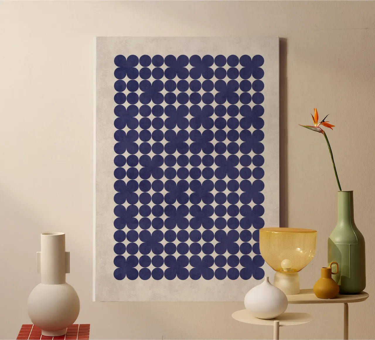 Puzzle di petali tela con Cornice a cassetta da DesignArt