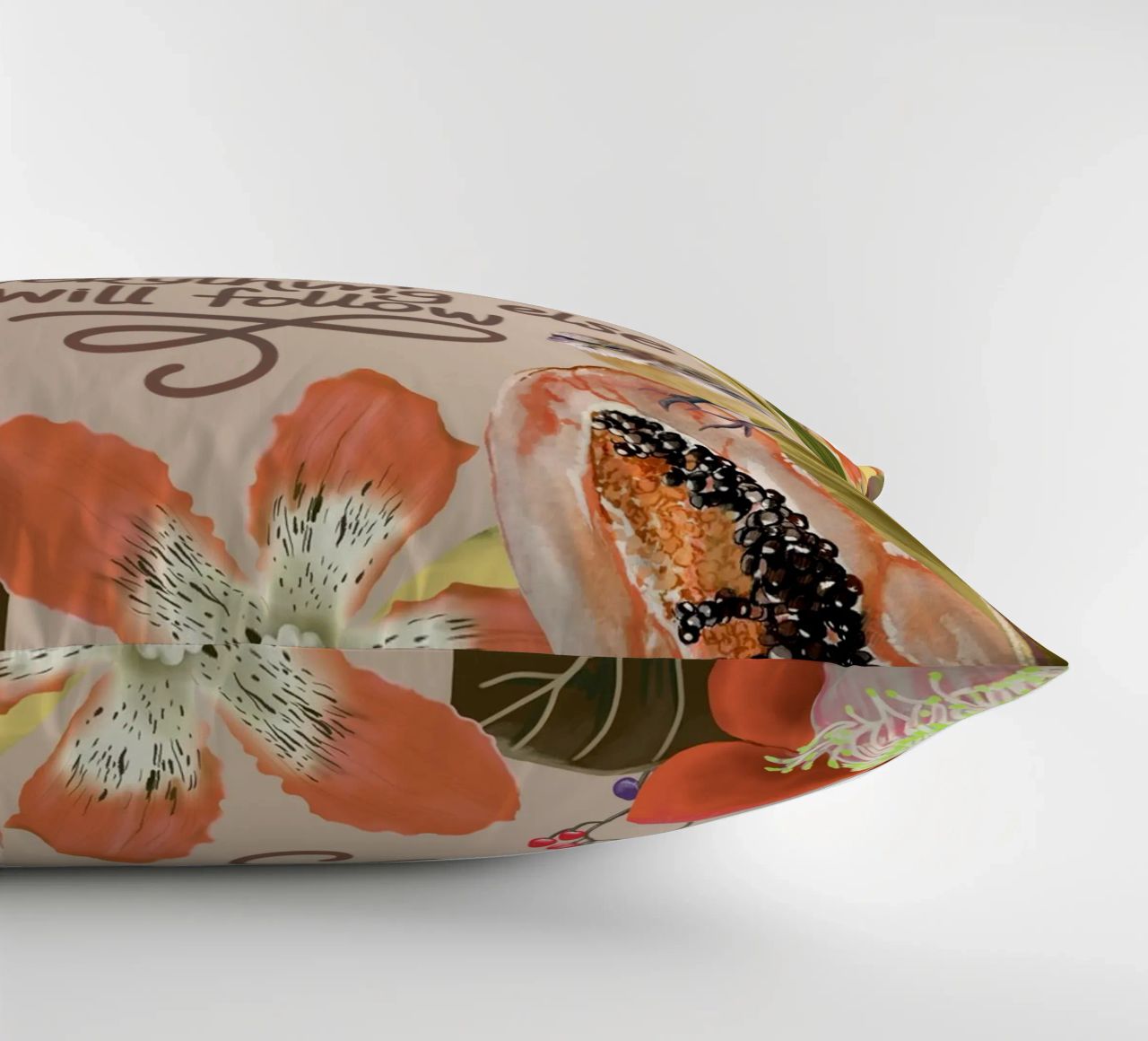Take the first step decorative cushion by anisillustration