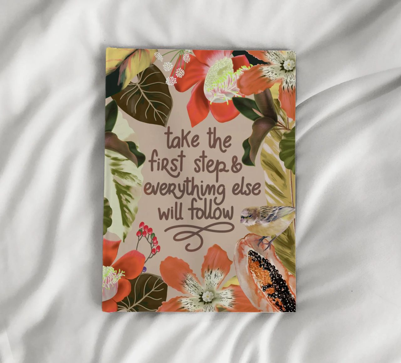 Take the first step notebook by anisillustration