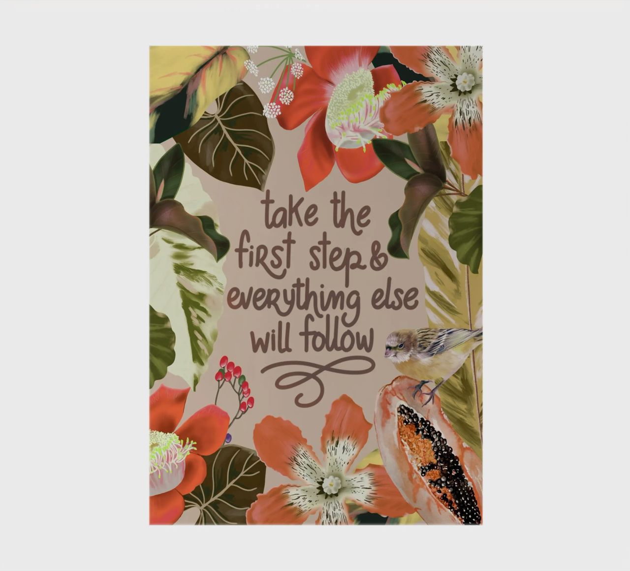 Take the first step notebook by anisillustration